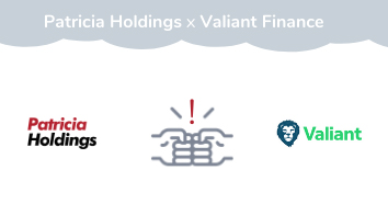 Patricia Holdings logo and Valiant Finance logo